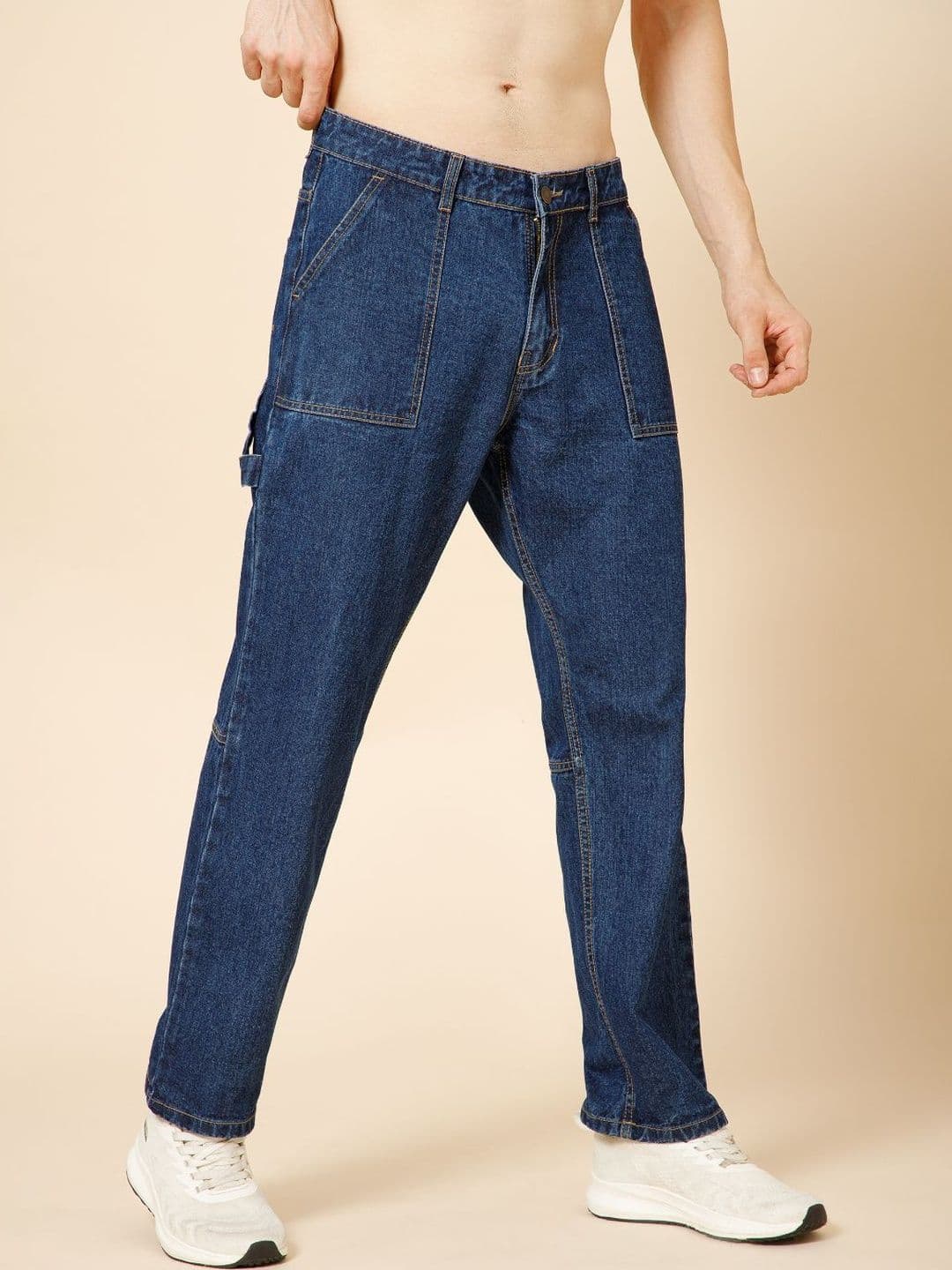 The Roadster Lifestyle Co Men Mid-Rise Straight Fit Jeans thumbnail 4