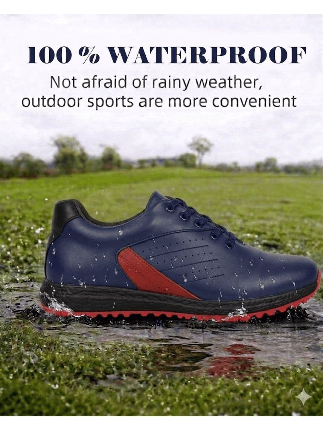 HITCARO Men Leather Golf Shoes thumbnail 4