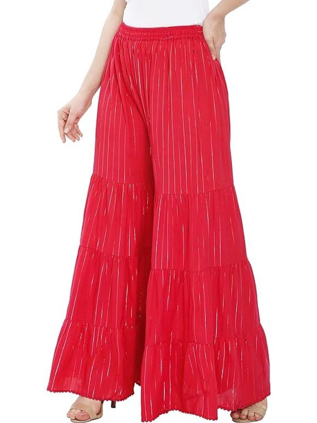 TNQ Women Printed Flared Ethnic Palazzos thumbnail 6