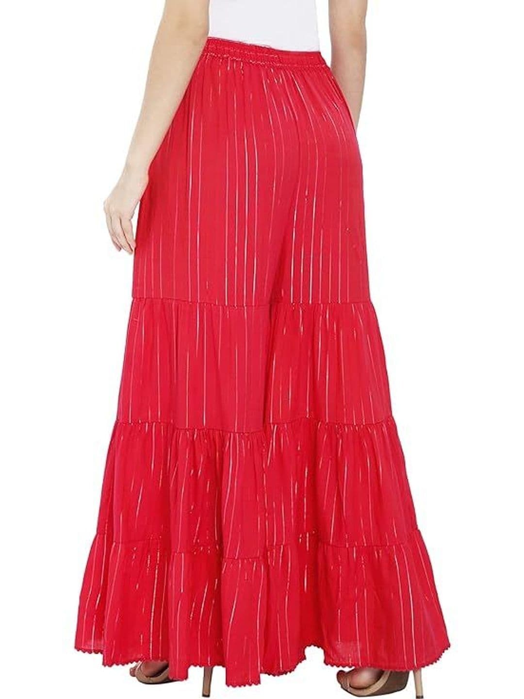 TNQ Women Printed Flared Ethnic Palazzos thumbnail 3