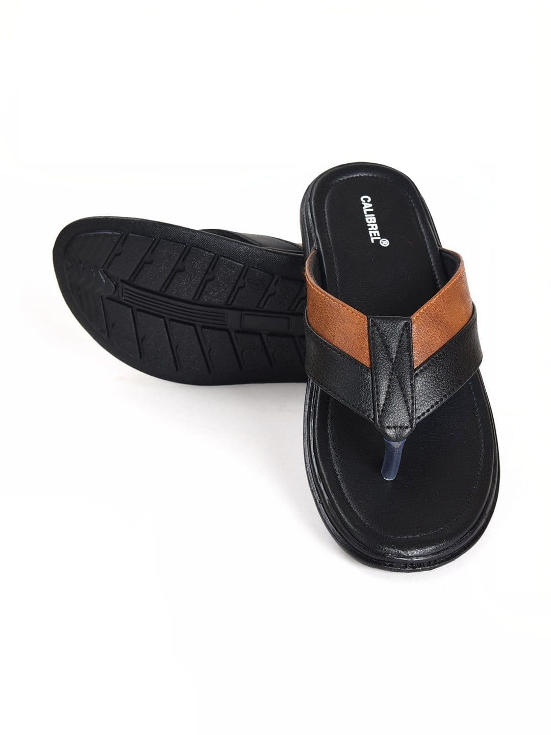 CALIBREL Men Colourblocked Thong Flip-Flops thumbnail 3