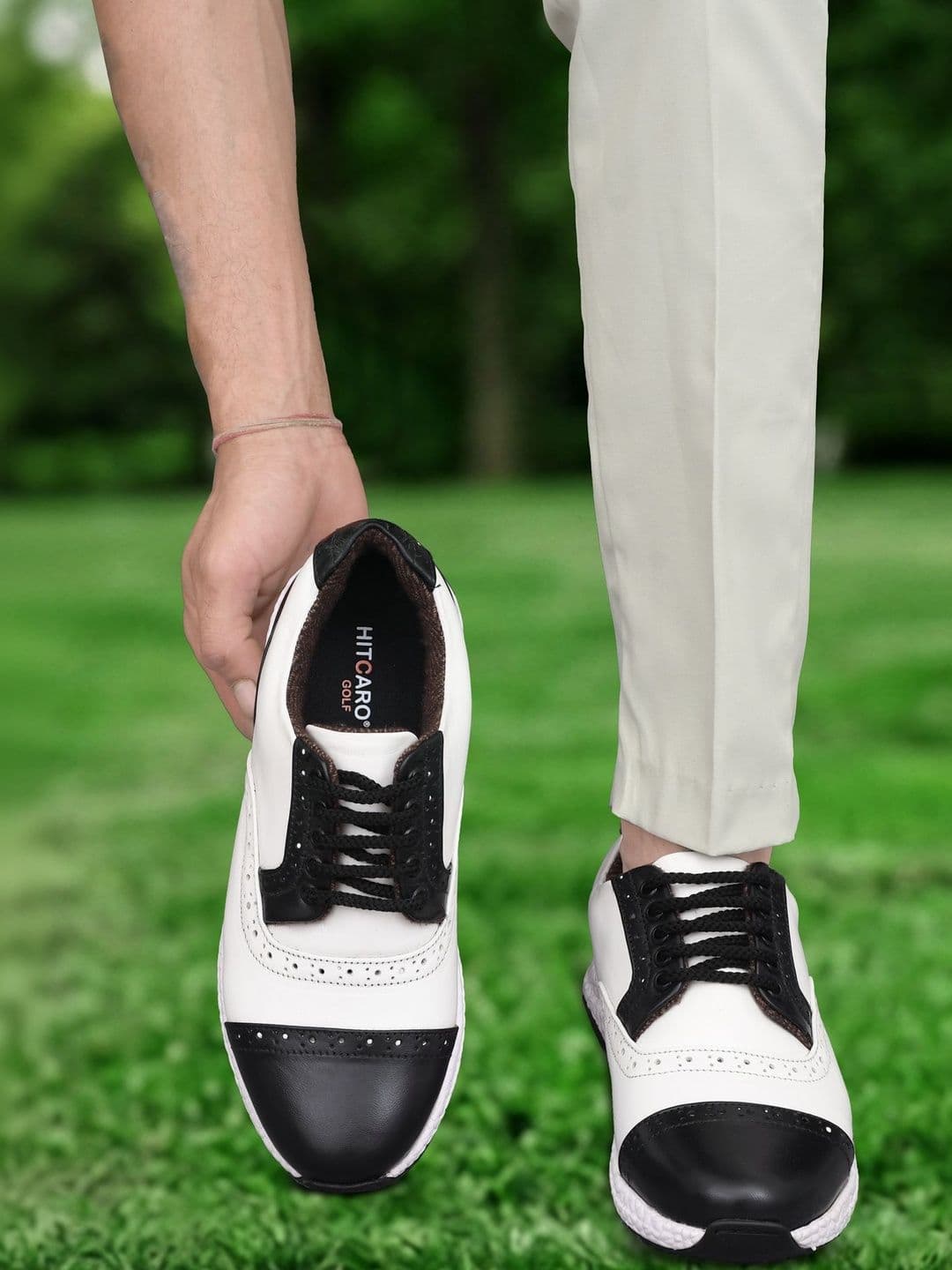 HITCARO Men Leather Golf Shoes thumbnail 7