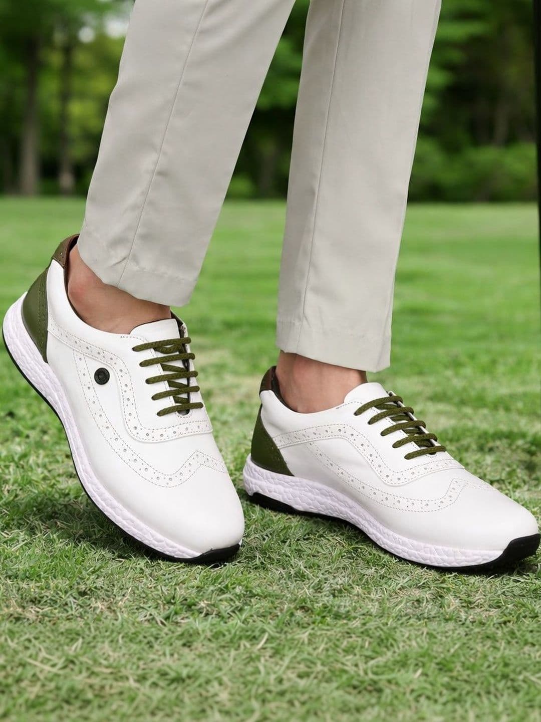 HITCARO Men Leather Golf Shoes thumbnail 6