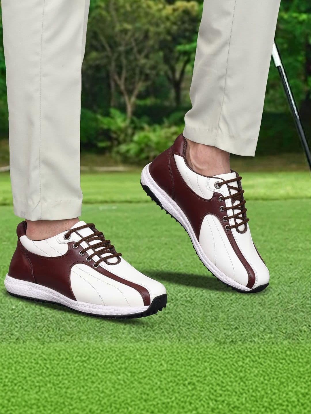HITCARO Men Leather Golf Shoes - view 1