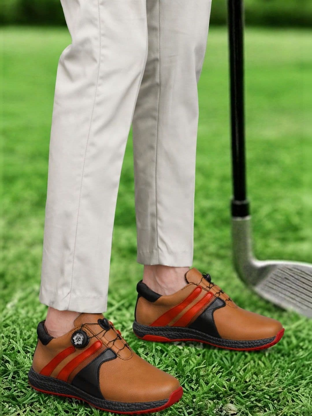 HITCARO Men Leather Golf Shoes thumbnail 3