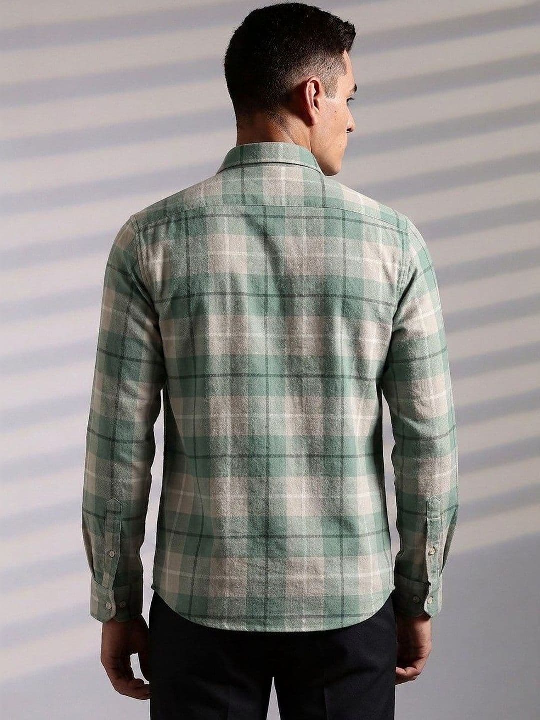 VELKYNOX Men Comfort Slim Fit Checked Casual Shirt thumbnail 2