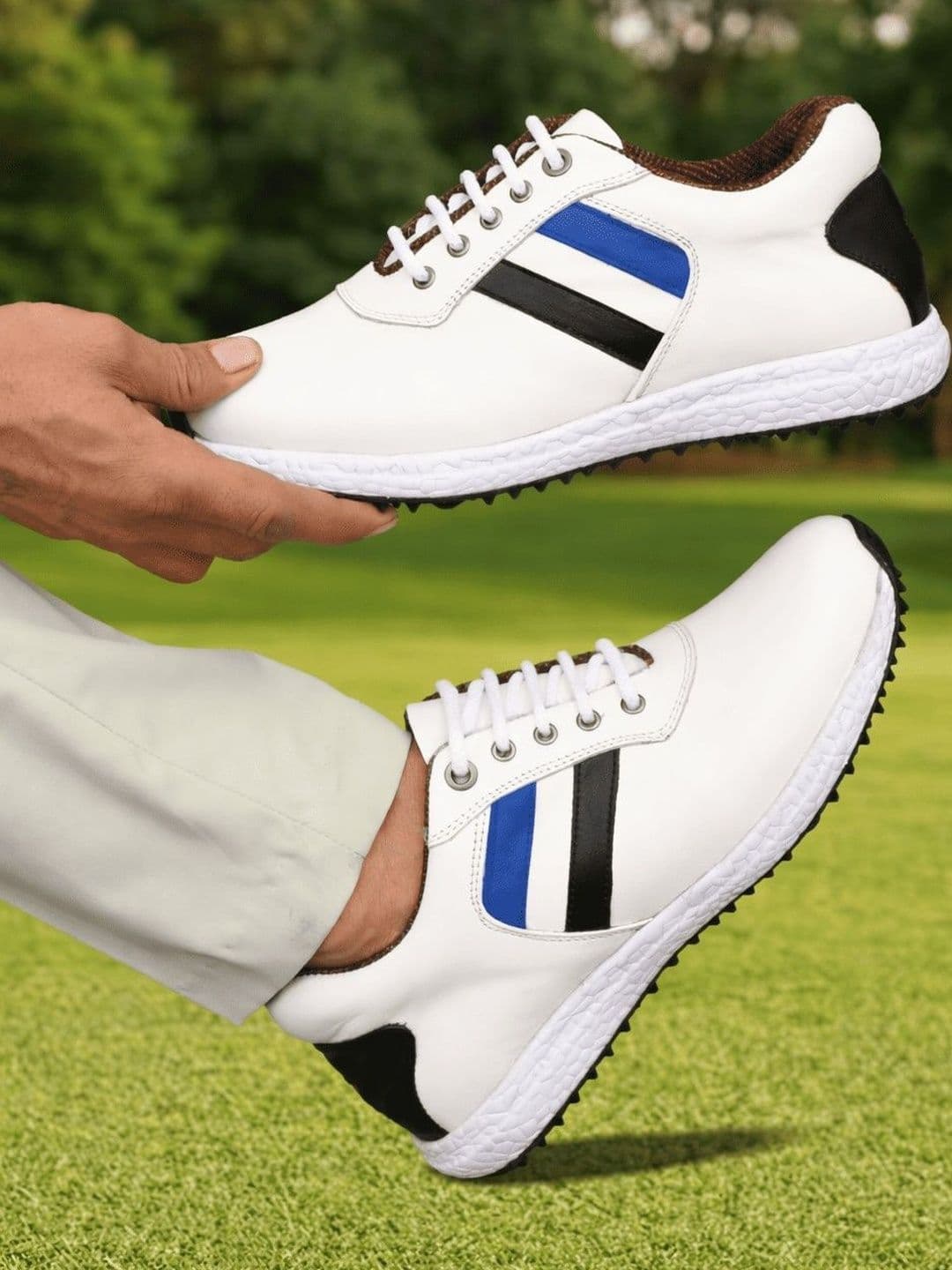 HITCARO Men Leather Golf Shoes thumbnail 5