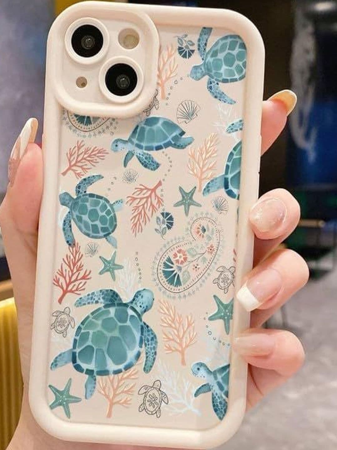 COVERLY Tropical Printed iPhone 13 Back Case Mobile Accessories thumbnail 2