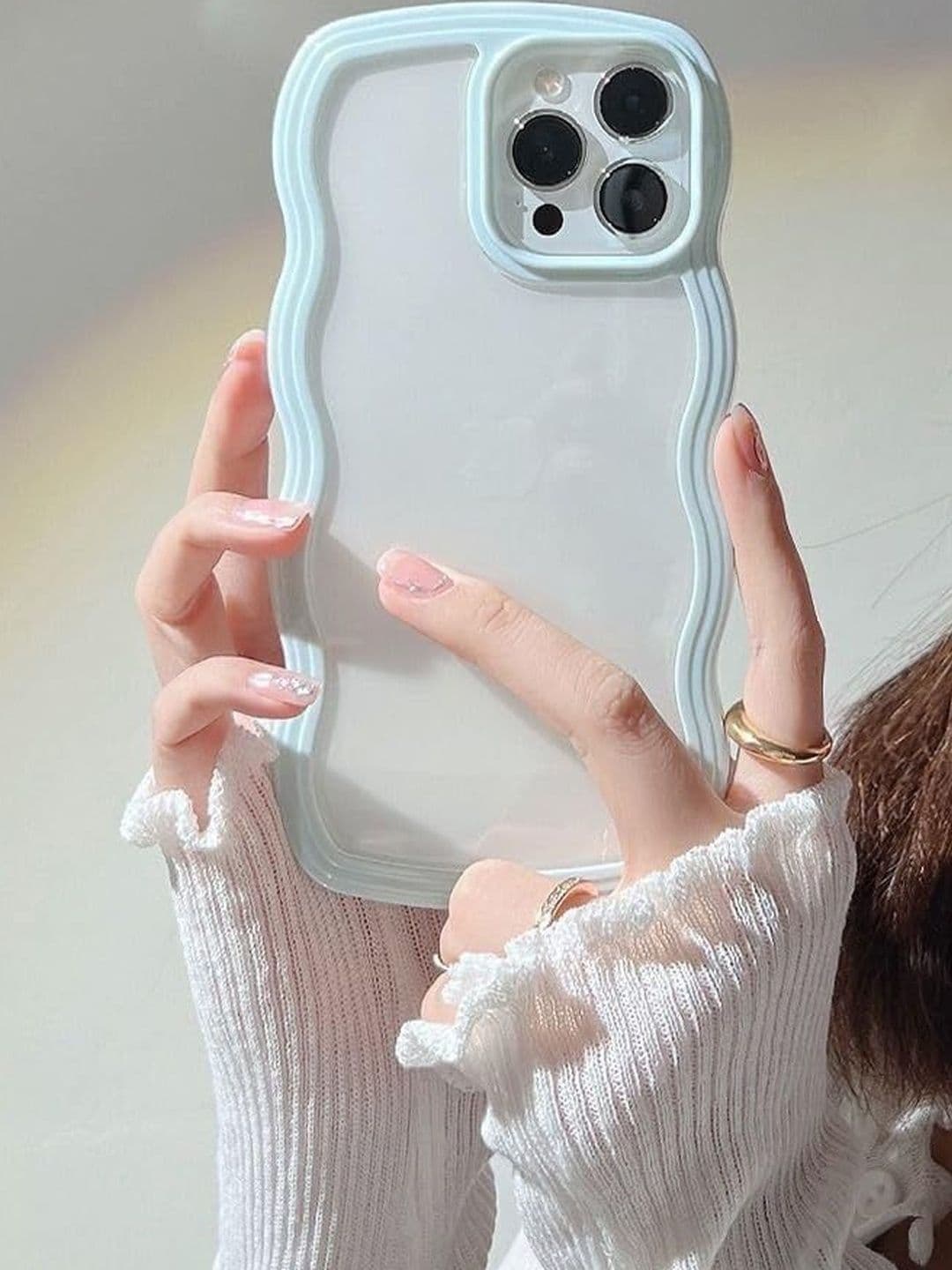 COVERLY Solid Printed iPhone 14 Back Case Mobile Accessories thumbnail 7