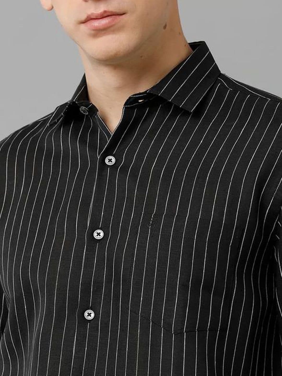 NNC-NEXT NOVA CLOTHES Men Classic Striped Casual Shirt thumbnail 5