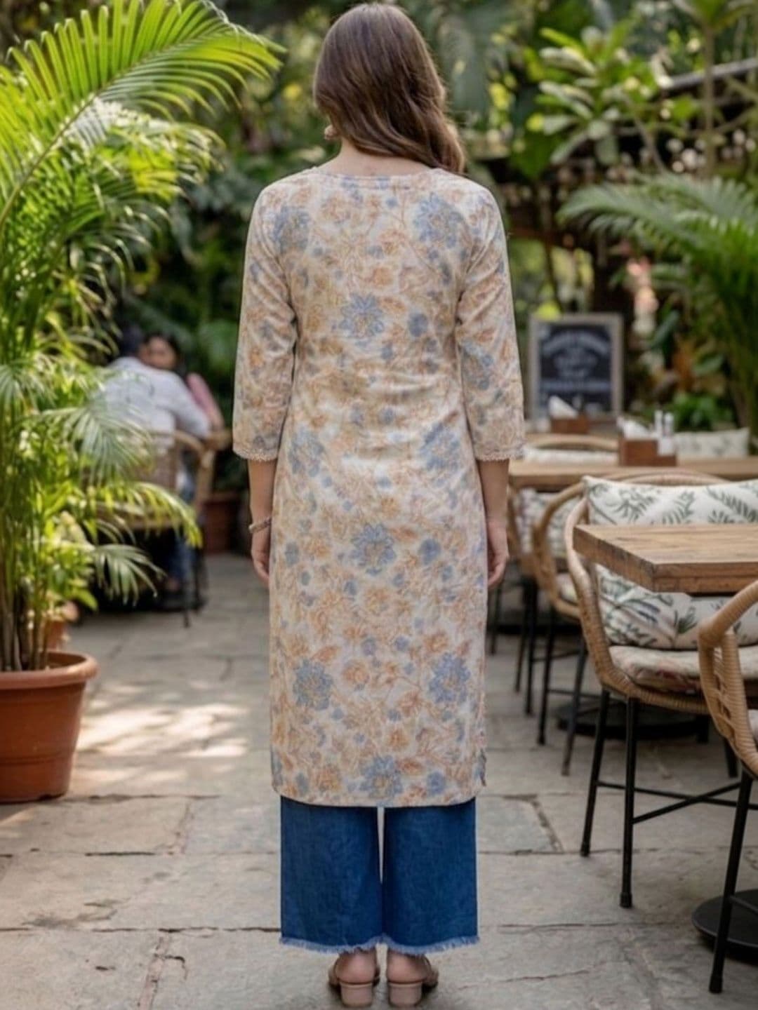 Pjyot by surhi Women Floral Printed Thread Work Indie Prints Kurta thumbnail 3