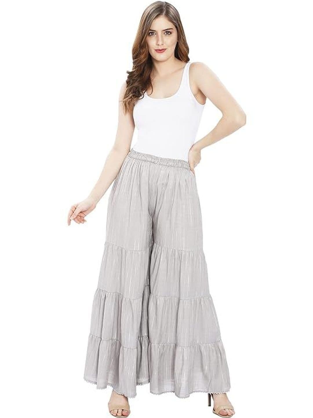 TNQ Women Printed Flared Ethnic Palazzos thumbnail 2