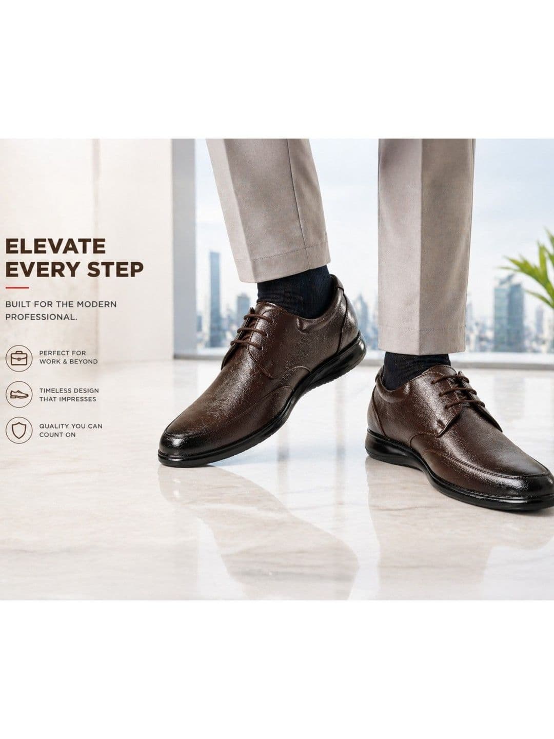 KRAASA Men Formal Derbys thumbnail 2
