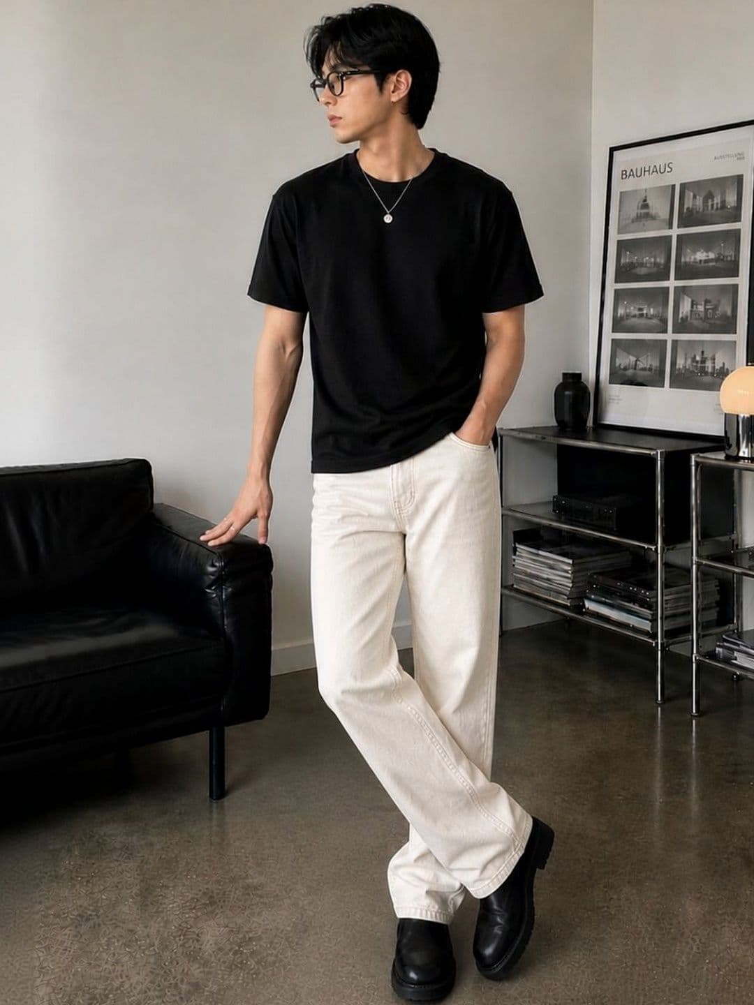Line out line Men Mid-Rise Jeans thumbnail 2