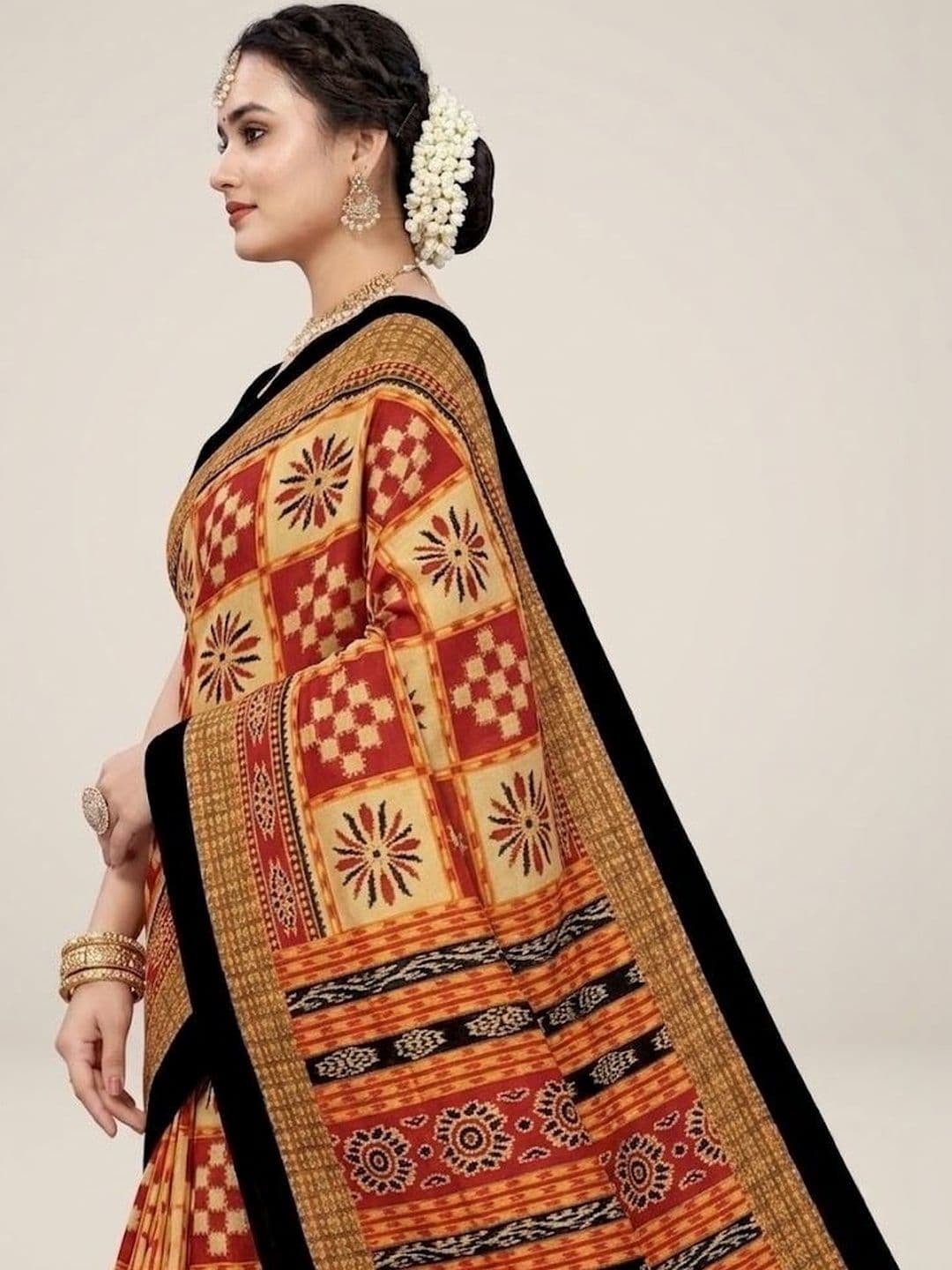 KIND STITCH Pure Cotton Sambalpuri Saree thumbnail 4
