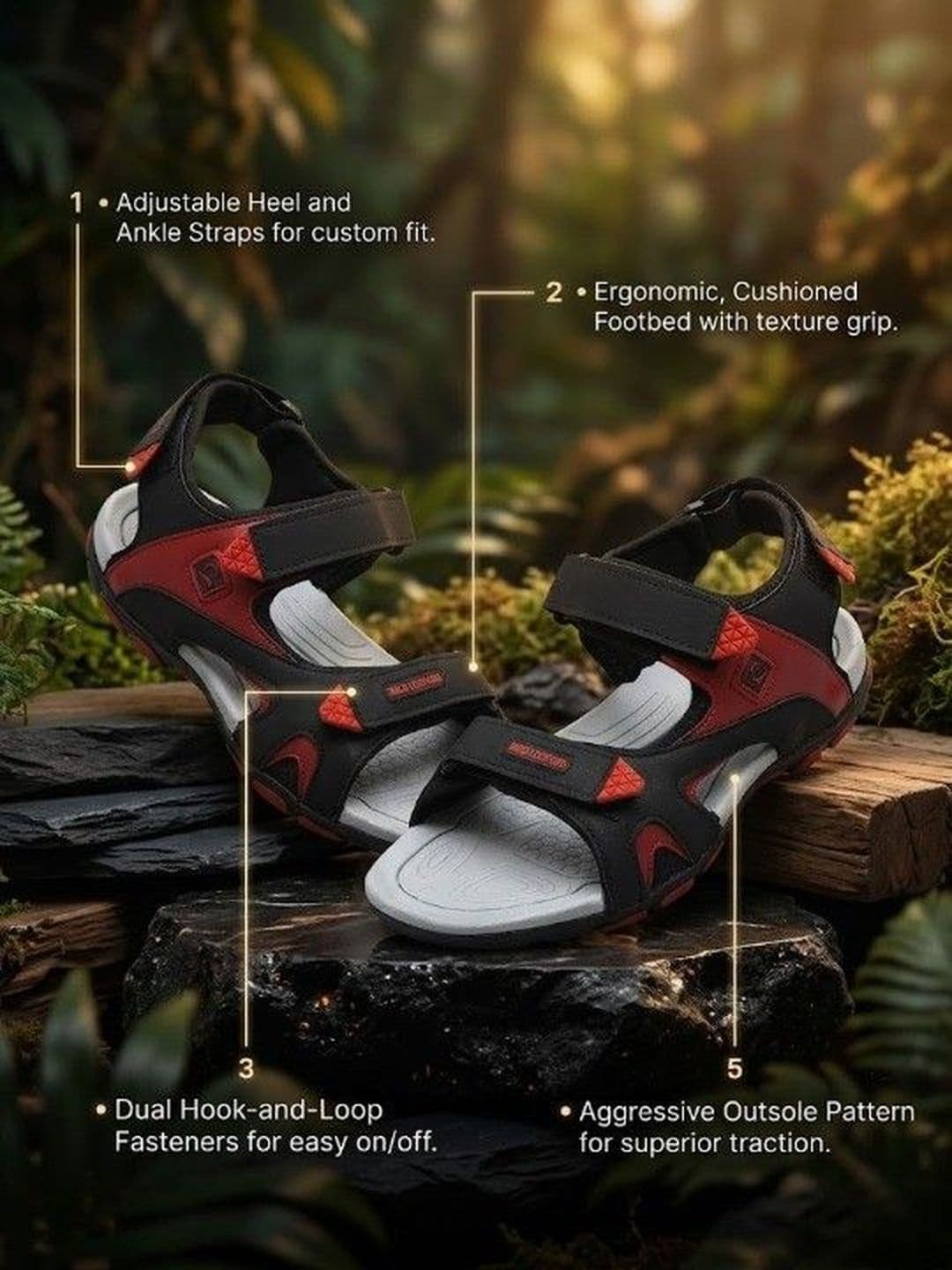 WILD LEOPARD Men Sandals thumbnail 5