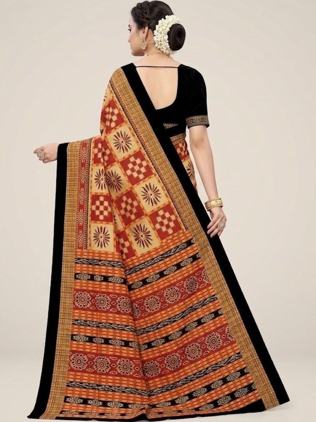 KIND STITCH Pure Cotton Sambalpuri Saree thumbnail 5