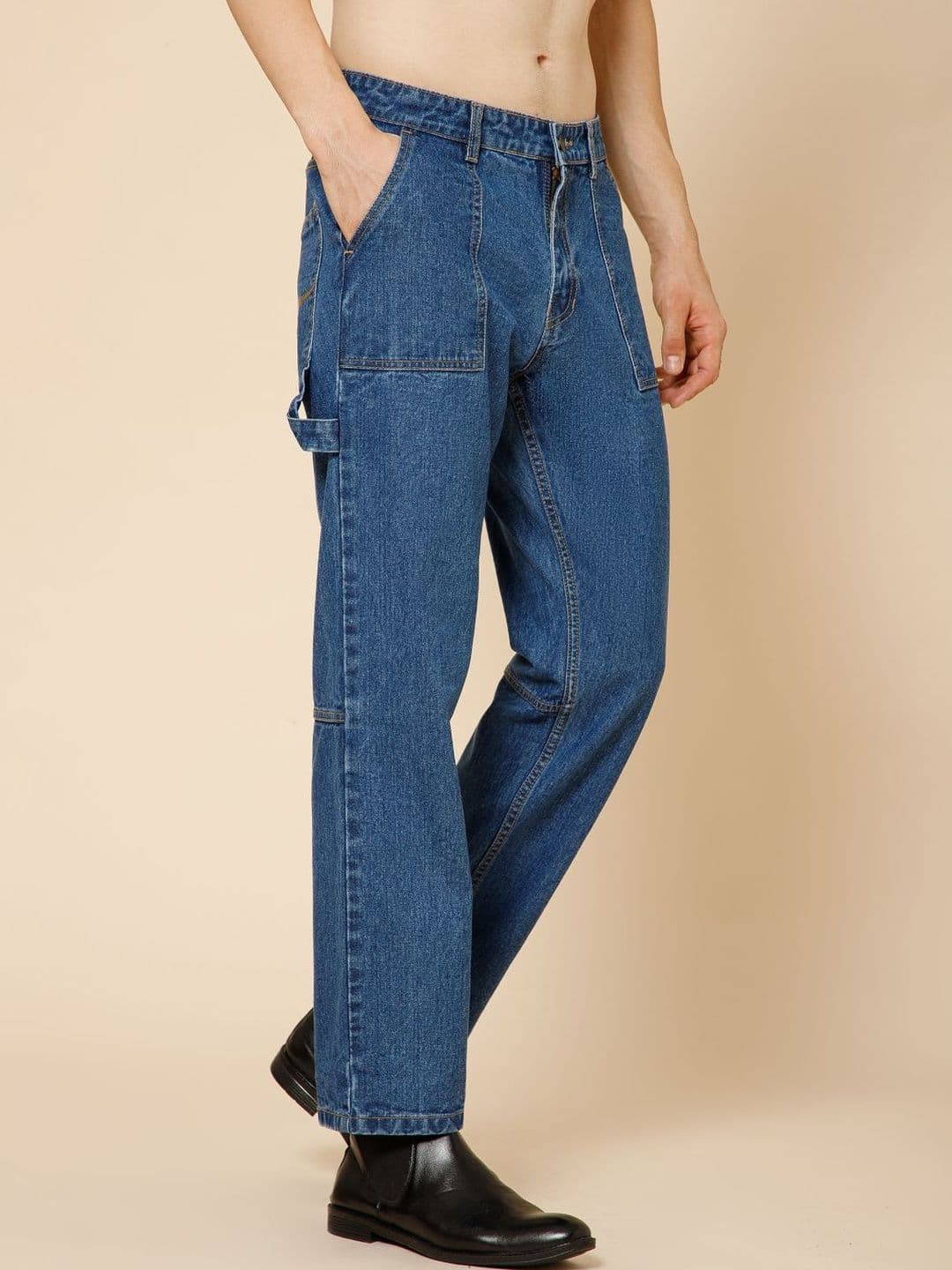 The Roadster Lifestyle Co Men Mid-Rise Straight Fit Jeans thumbnail 4
