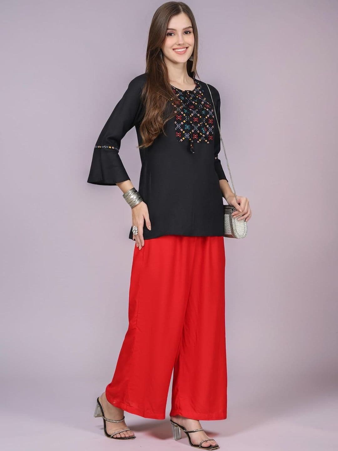 KALINI Women Ethnic Palazzos thumbnail 6