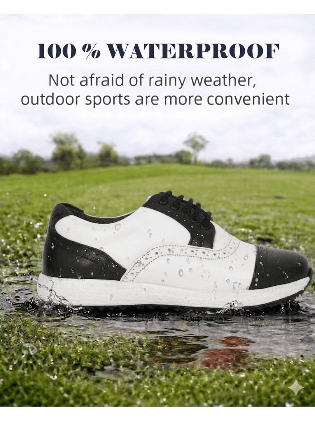 HITCARO Men Leather Golf Shoes thumbnail 2