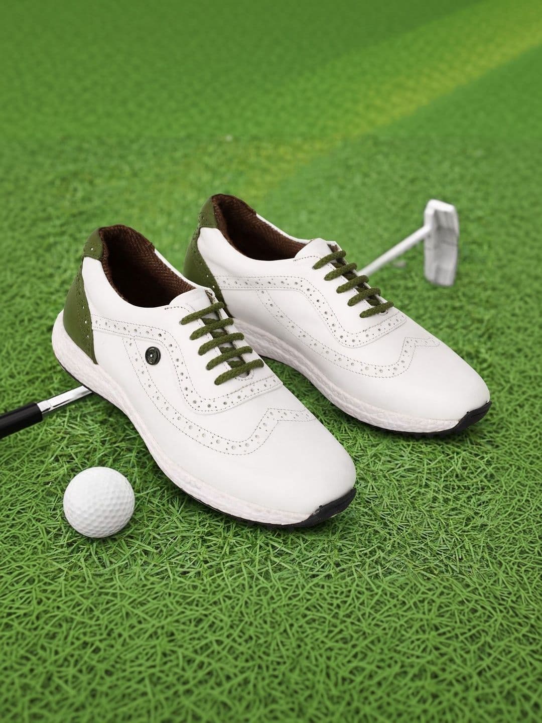 HITCARO Men Leather Golf Shoes - view 1
