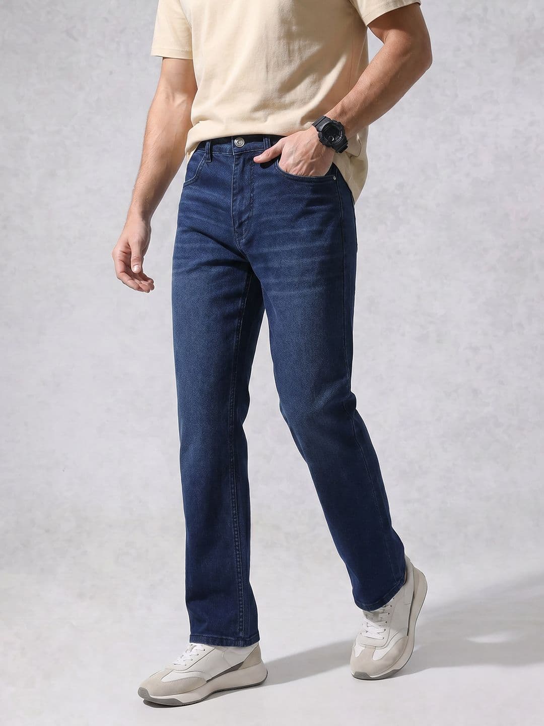 WROGN Men Bootcut Fit Stretchable Jeans - view 1