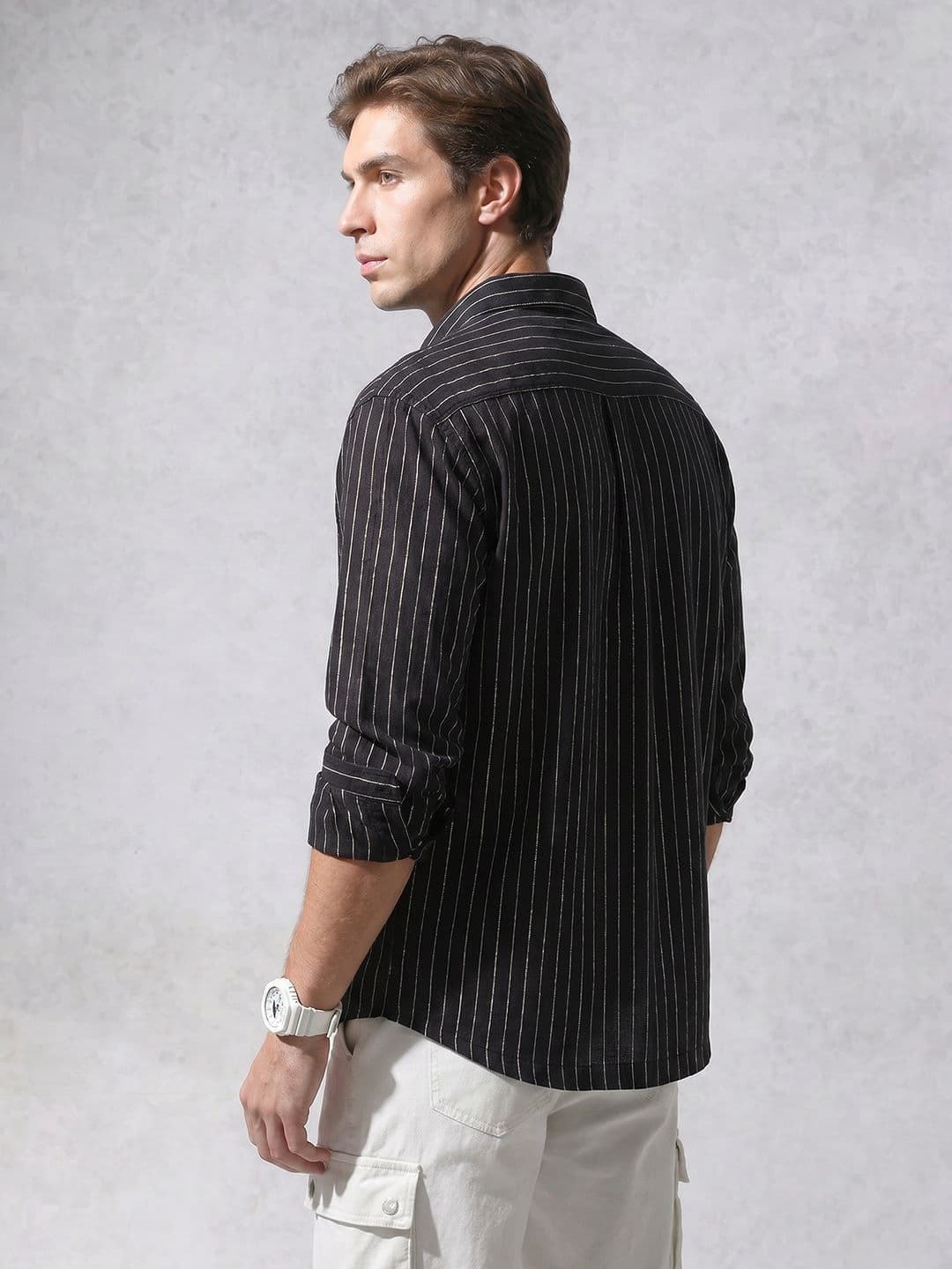 WROGN Oversized Striped Casual Shirt thumbnail 2