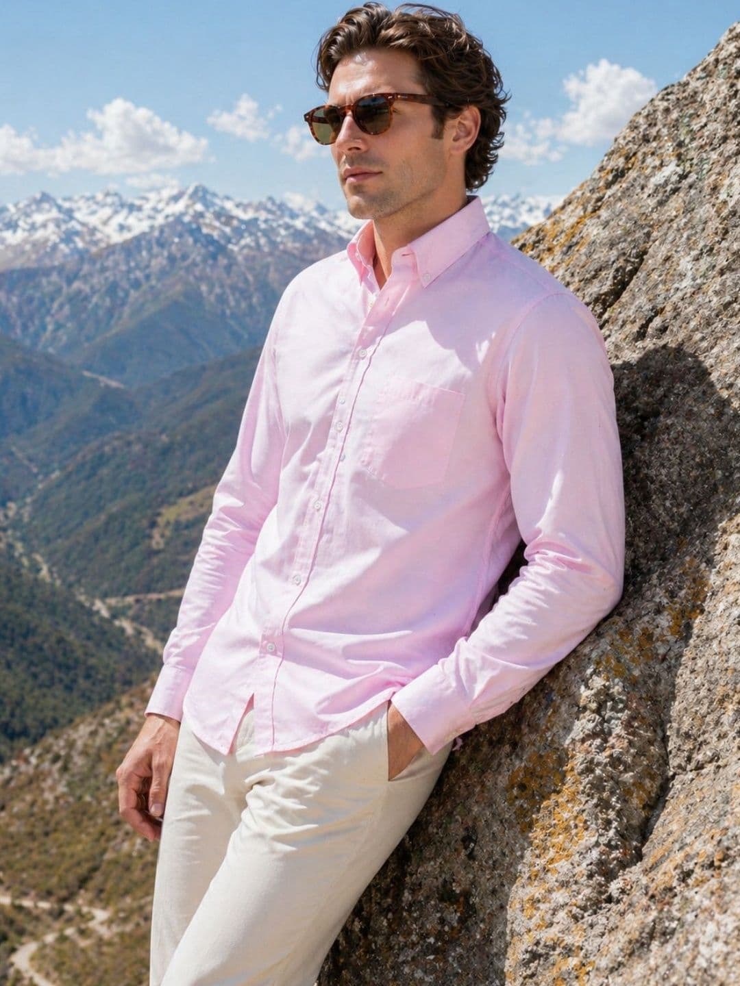 The Roadster Lifestyle Co Cotton Spread Collar Full Sleeves Shirt thumbnail 6