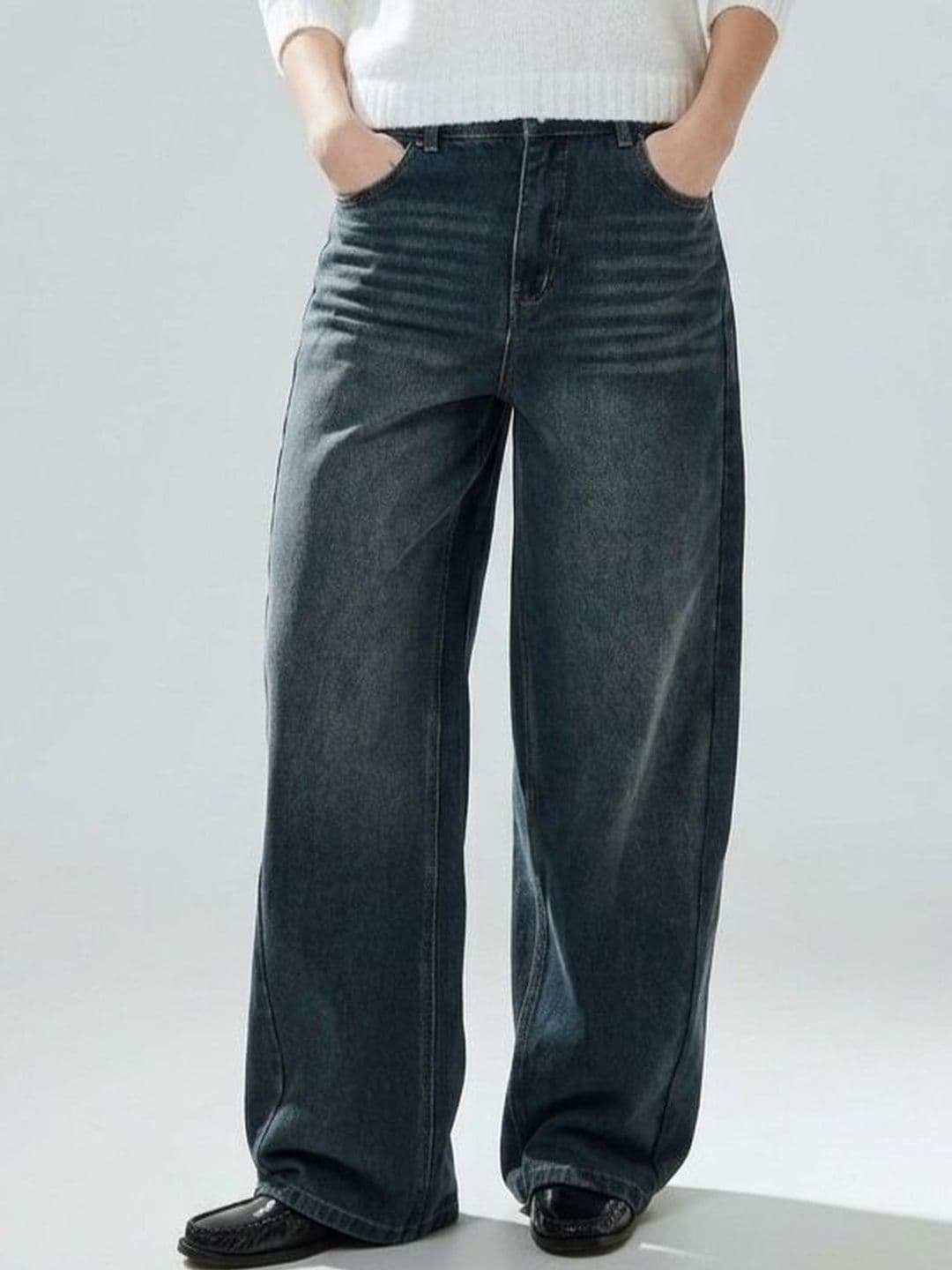 DENIMLOOK Women Wide Leg High-Rise Light Fade Jeans - view 1