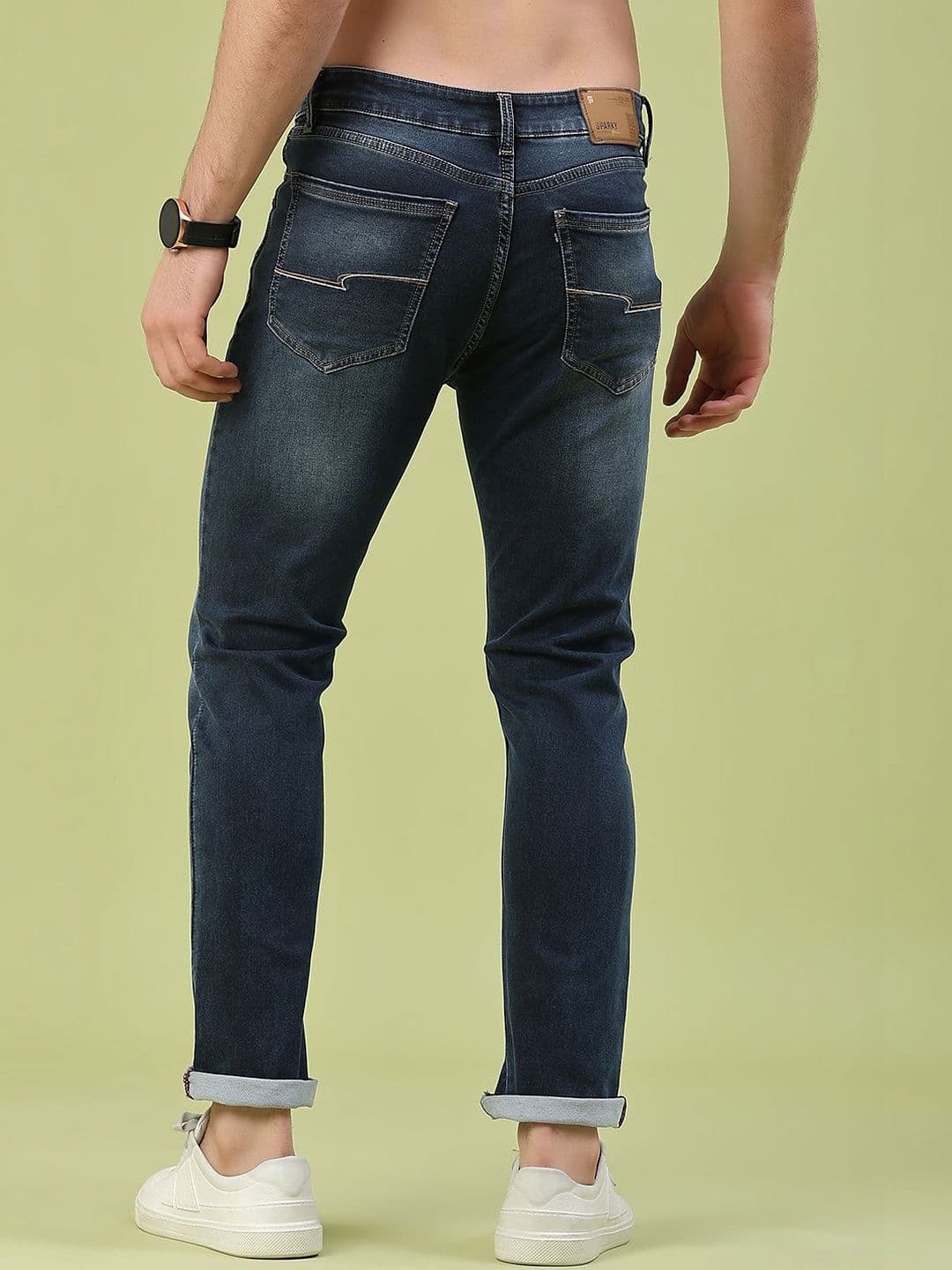 V-Mart Men Skinny Fit Mid-Rise Light Fade Jeans thumbnail 5