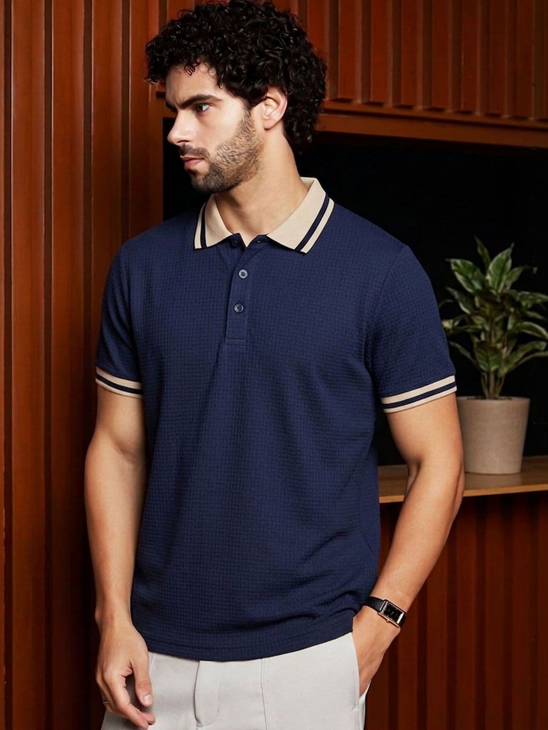 AUSK Men Polo Collar T-shirt thumbnail 4