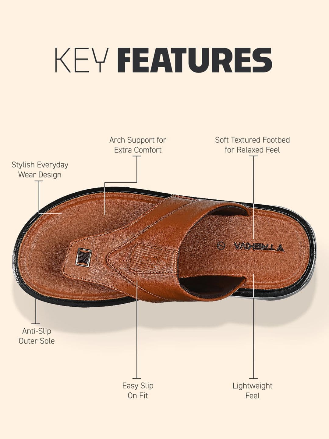 Trekiva Men Thong Flip-Flops thumbnail 7