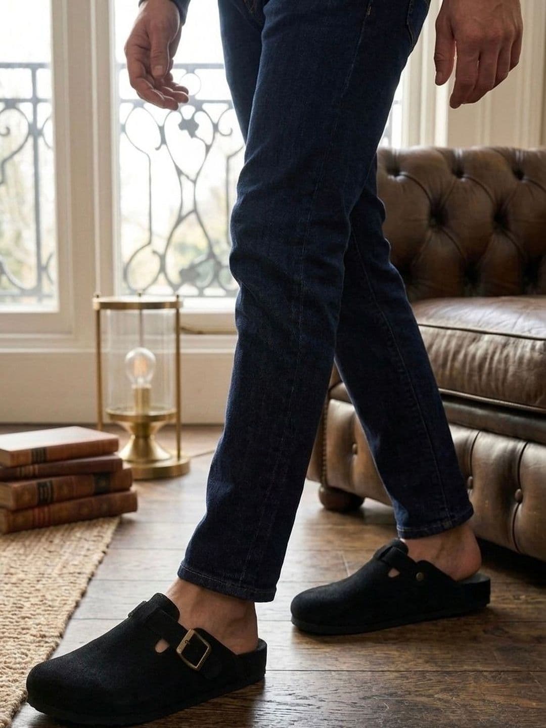 Corsac Men Suede Clogs Sandals thumbnail 4