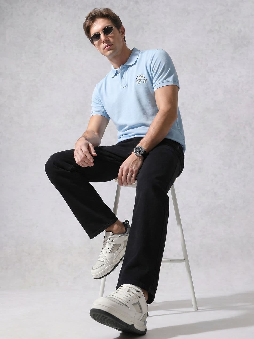 WROGN WRONG Slim Fit Polo Collar Pure Cotton T-shirt thumbnail 2
