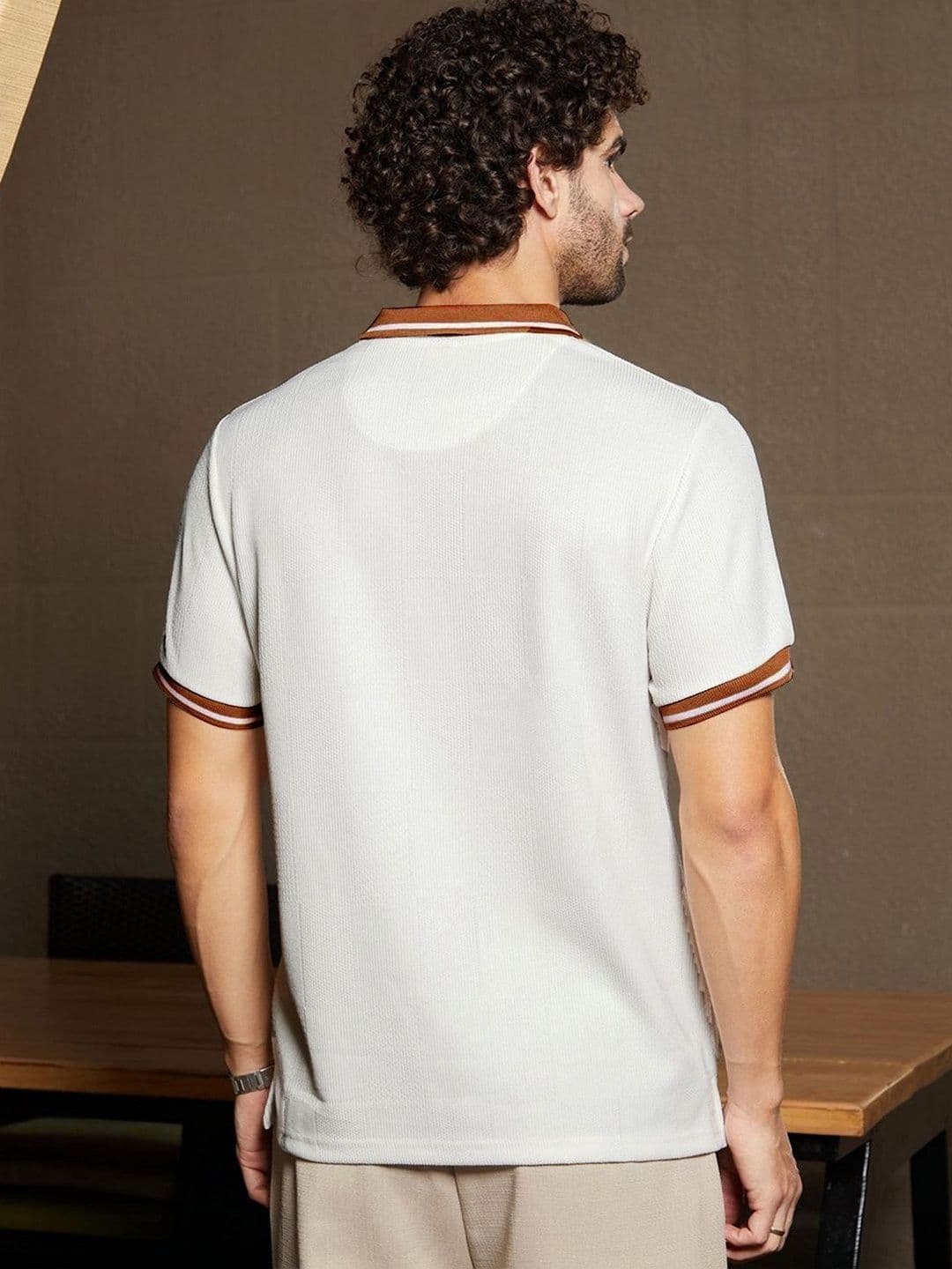 THE BEETEL HOUSE Men Polo Collar T-shirt thumbnail 5