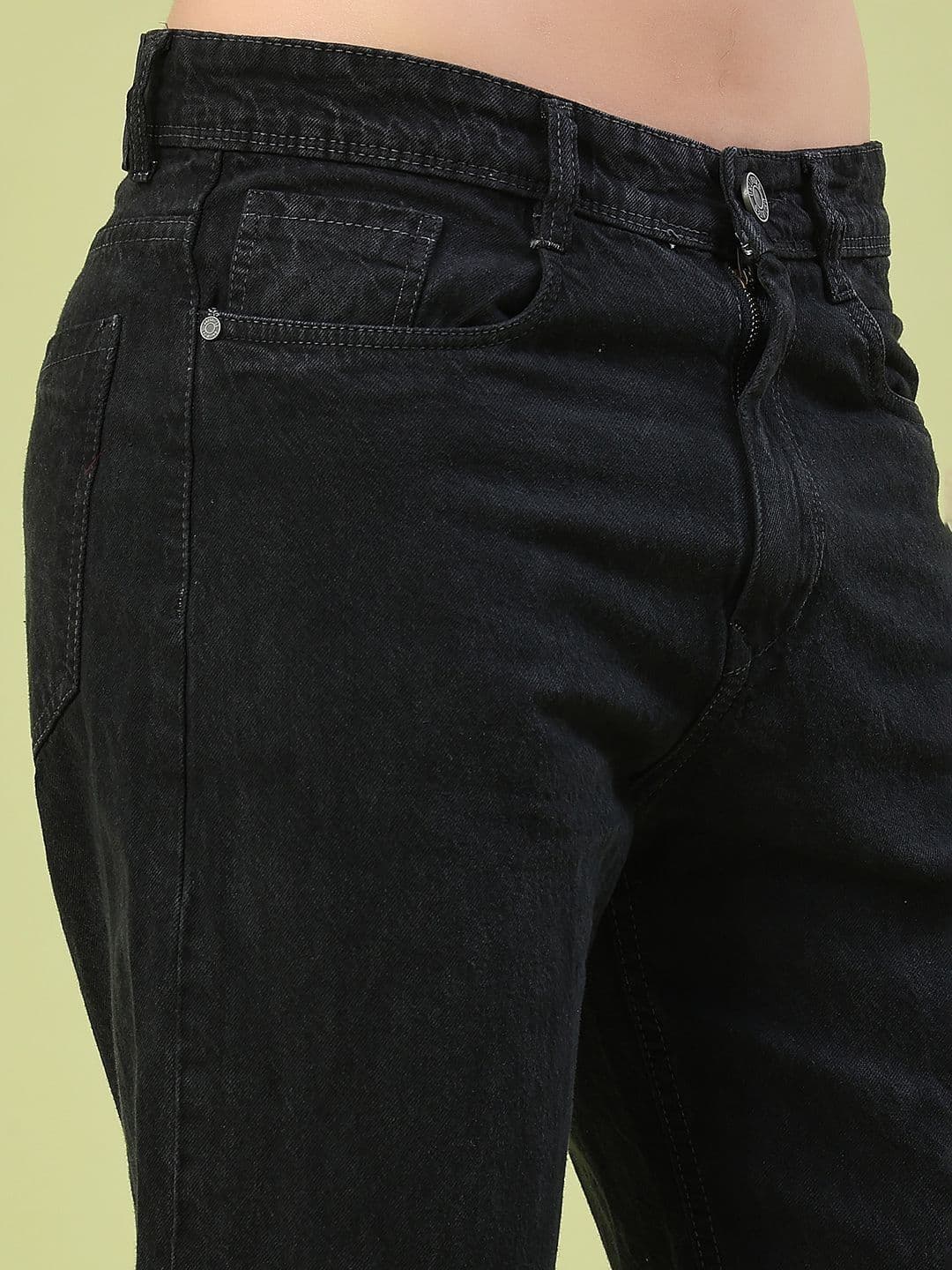 V-Mart Men Straight Fit Mid-Rise Light Fade Stretchable Cotton Jeans thumbnail 2
