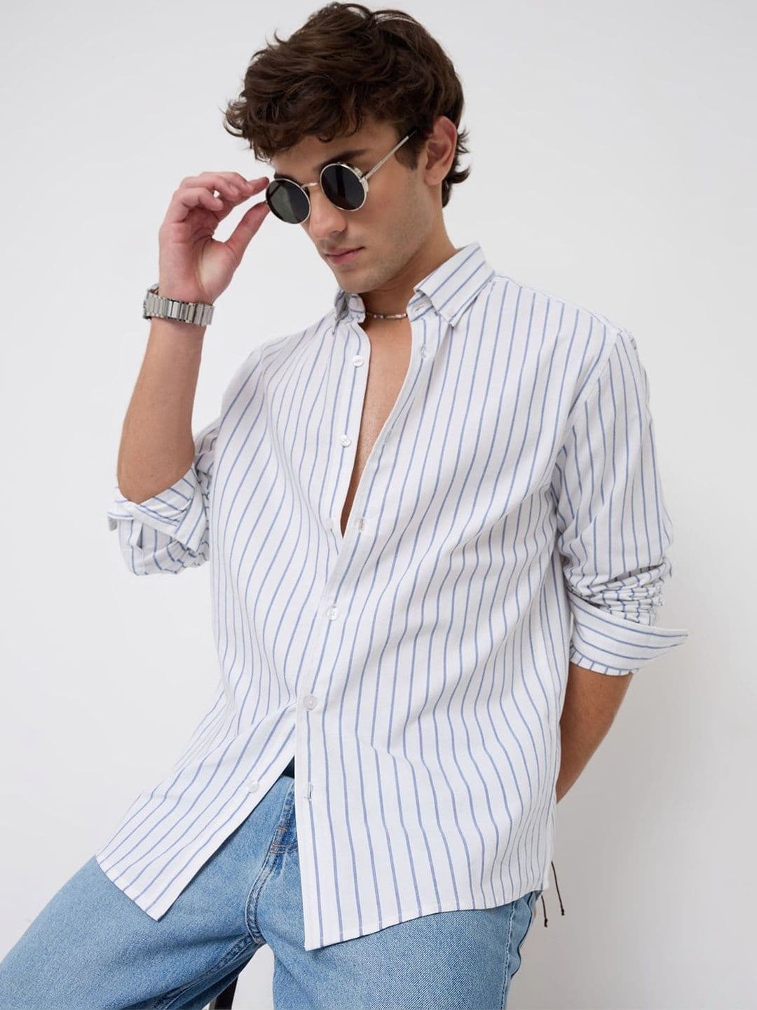 VASTRADO Nautical Line Summer Oxford Shirt - view 1