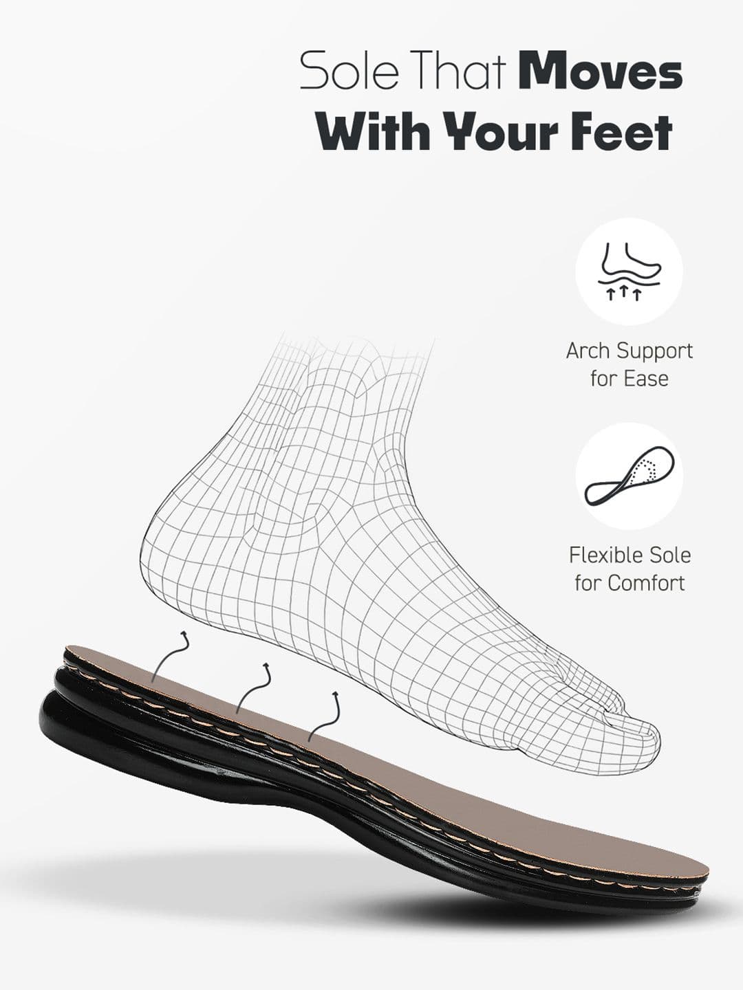 Trekiva Men Brown Slip-On Casual Sandals thumbnail 6