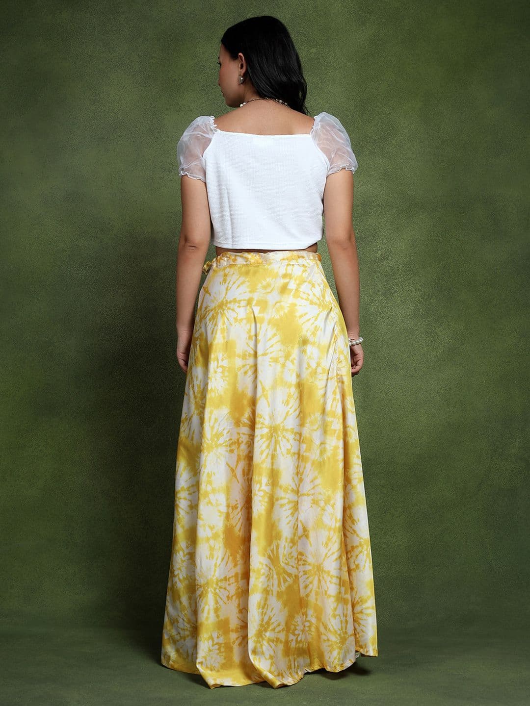 Frolic Rolic Knitted Blouse & Tie Dye Silk Skirt Set thumbnail 3