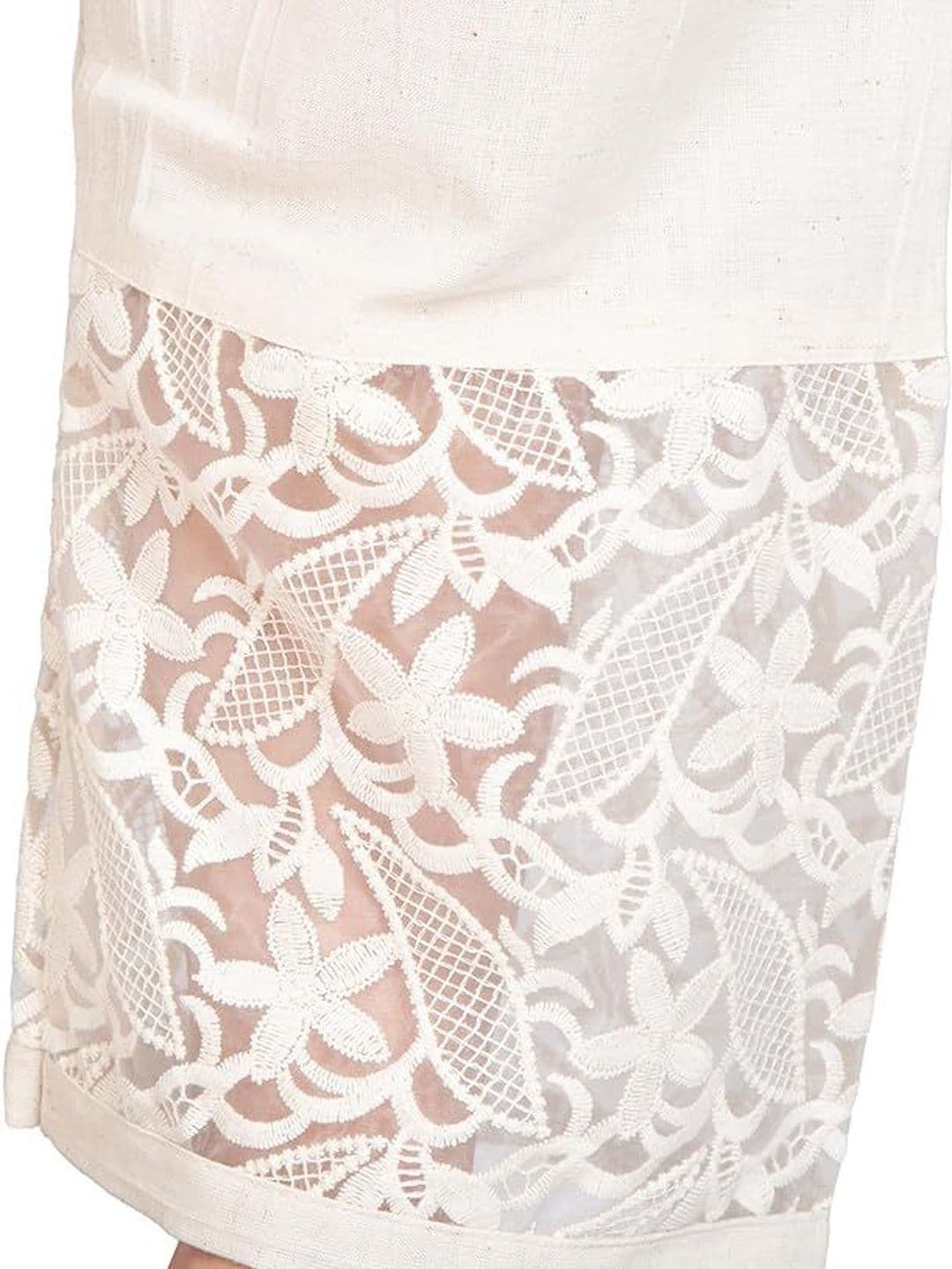TNQ Women Floral Embroidered Cropped Ethnic Palazzos thumbnail 3