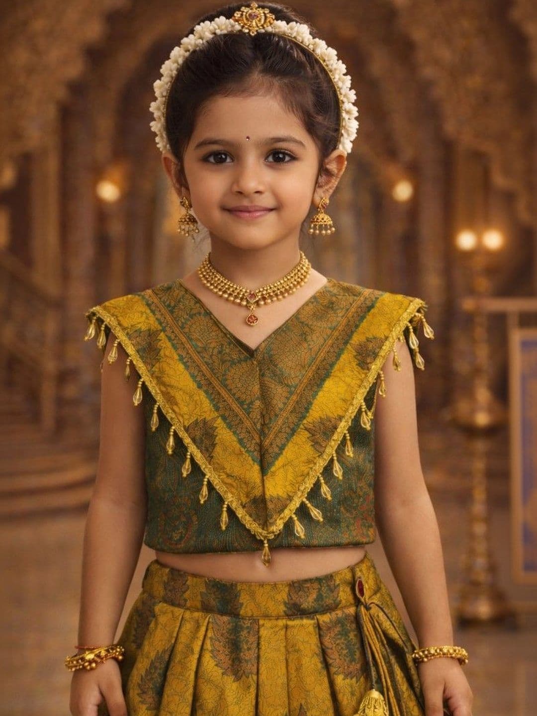 Xepon Girls Ready to Wear Lehenga & thumbnail 3