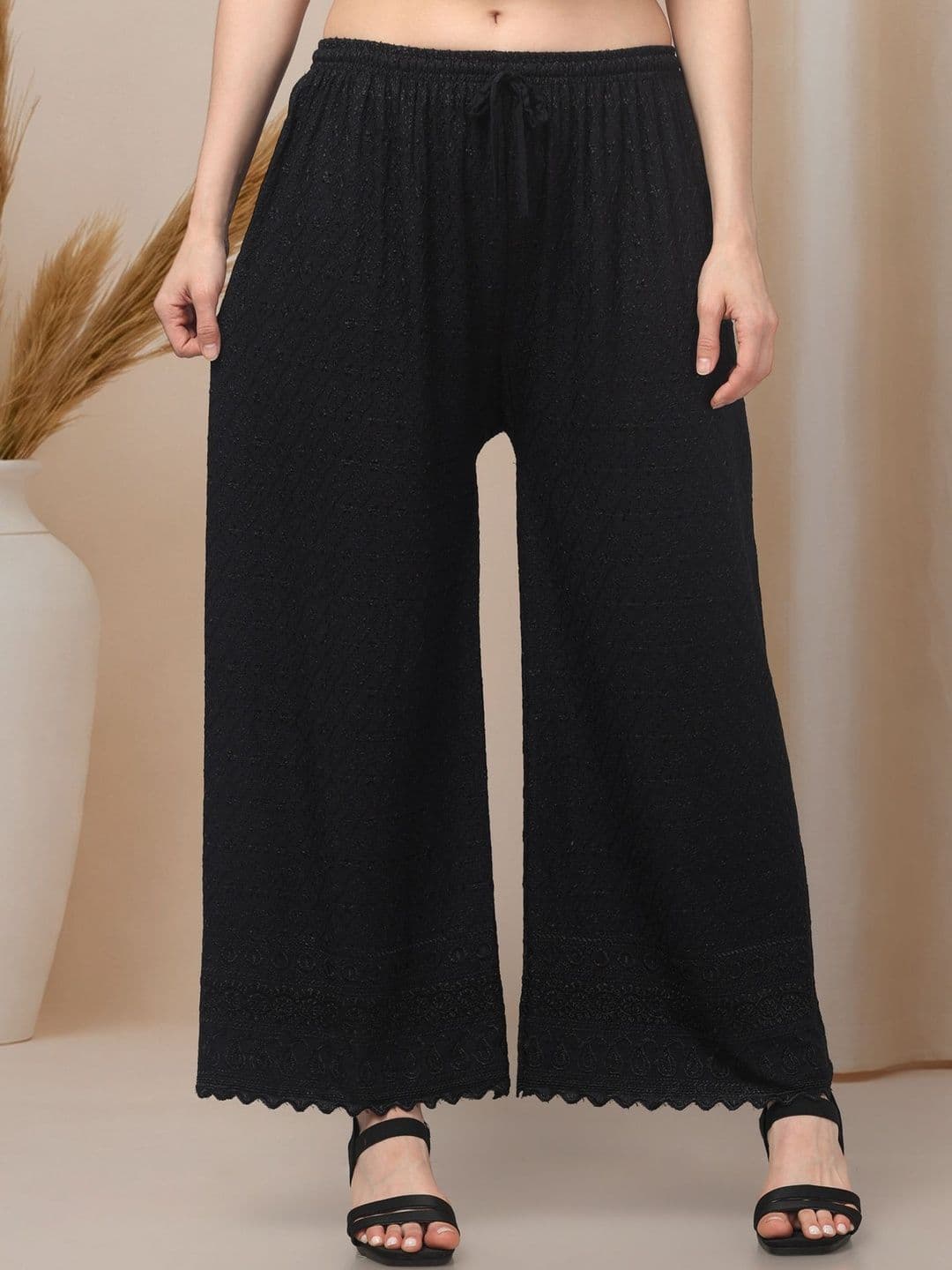 KGFONECLOTH Women Knitted Ethnic Palazzos thumbnail 7