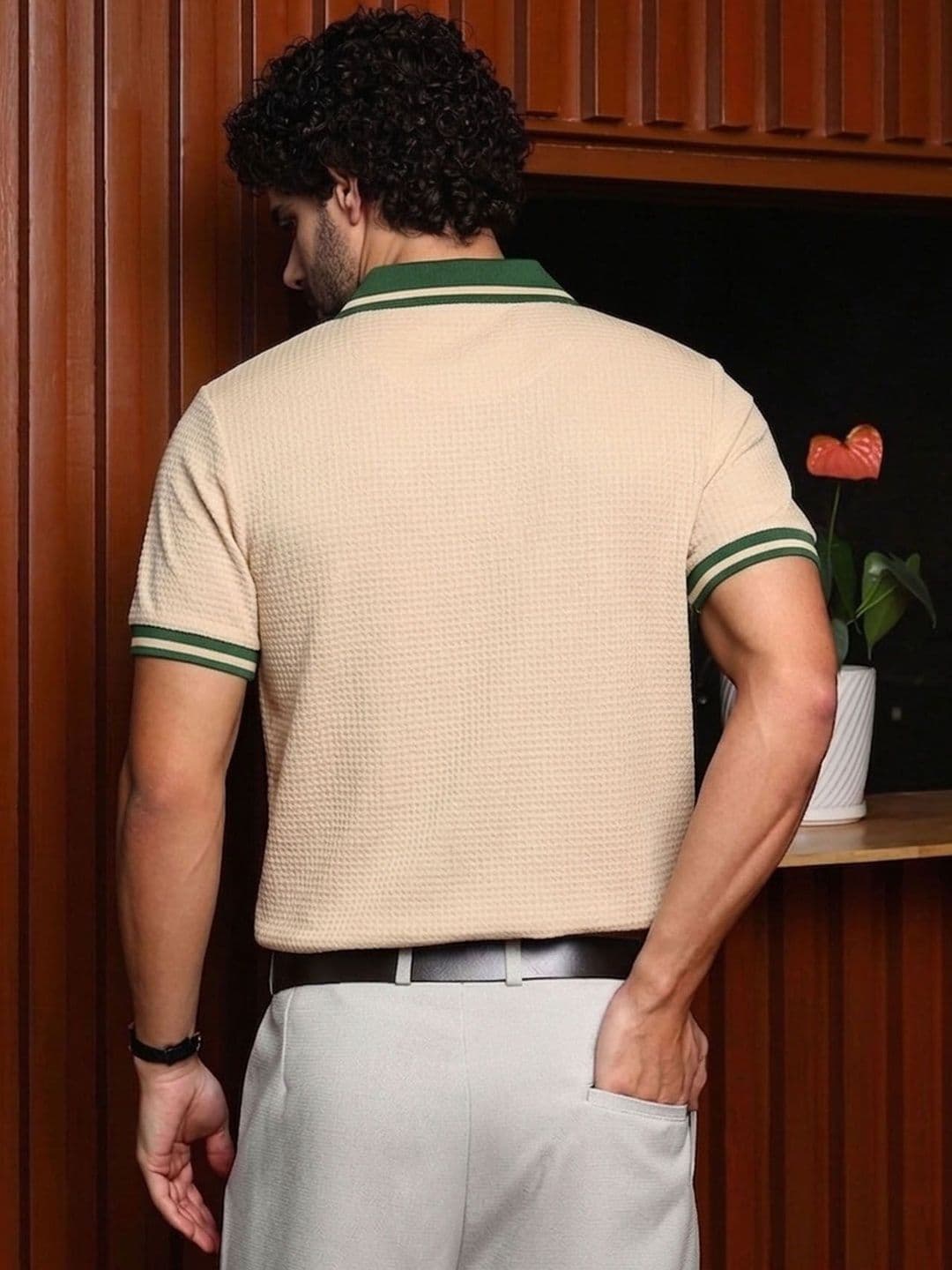 THE BEETEL HOUSE Men Polo Collar T-shirt thumbnail 2