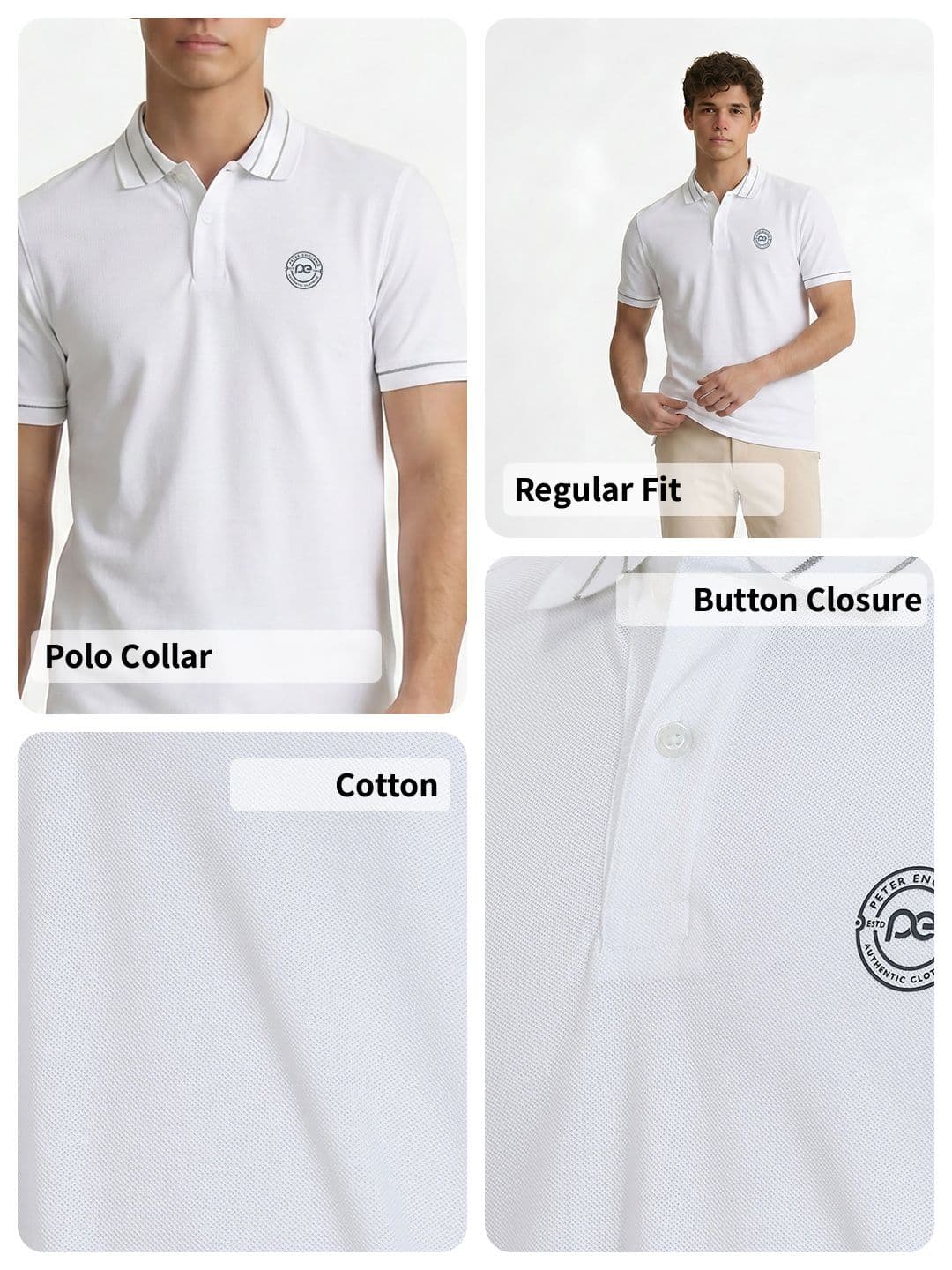 Peter England Polo Collar T-shirt thumbnail 4