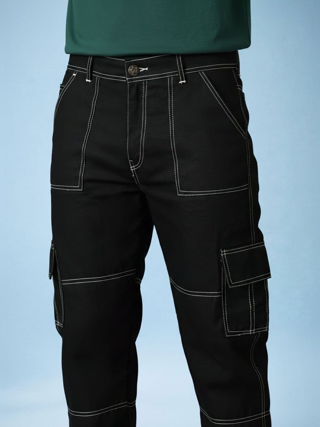 Kook N Keech Men Classic Relaxed Fit Mid-Rise Stretchable Jeans thumbnail 5