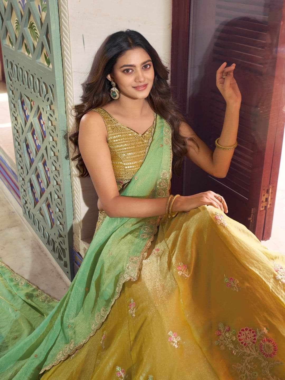 LOOKNBOOK ART Embellished Sequinned Ready to Wear Lehenga & Blouse With Dupatta thumbnail 4