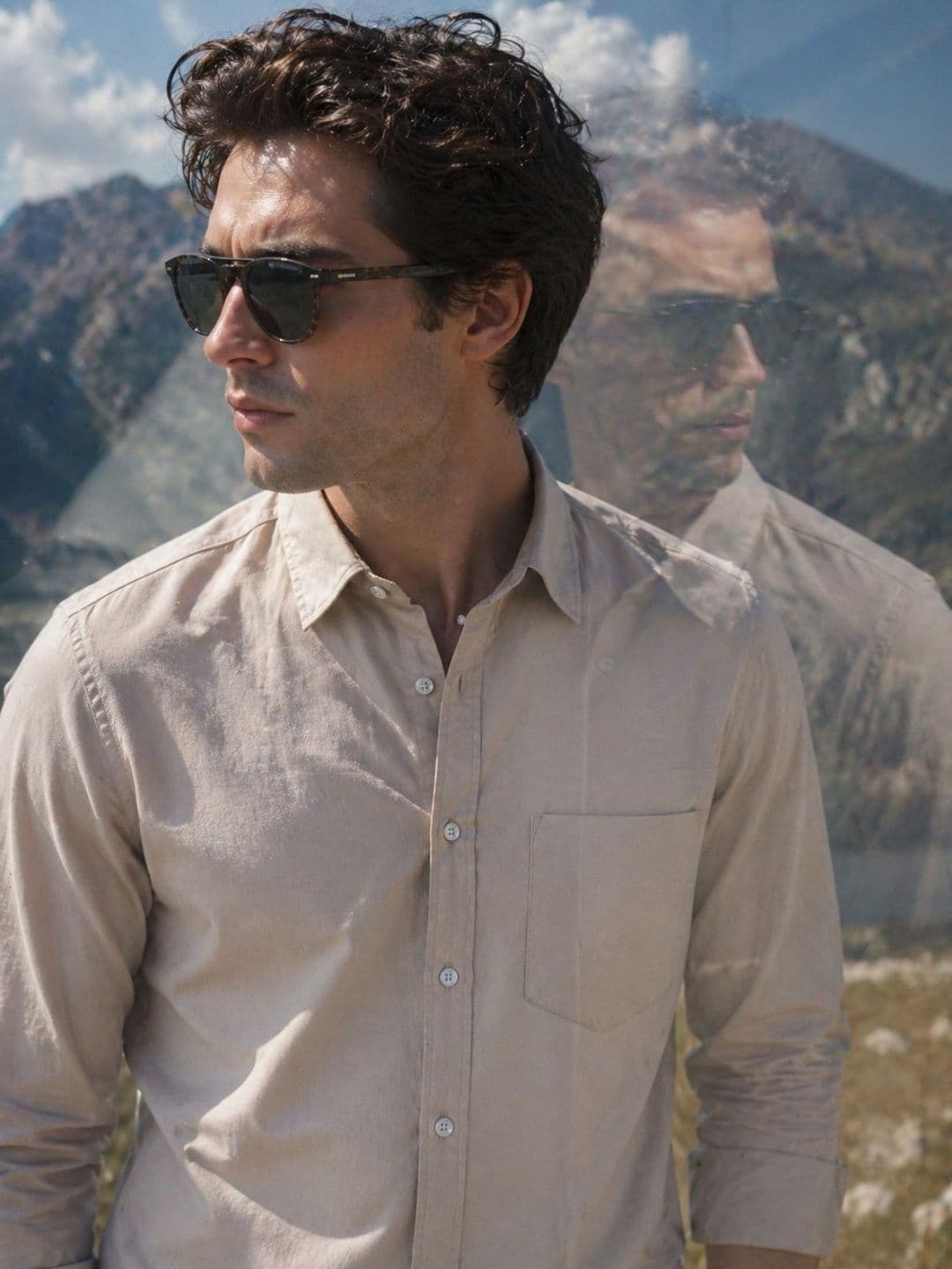 The Roadster Lifestyle Co Cotton Spread Collar Full Sleeves Shirt thumbnail 4