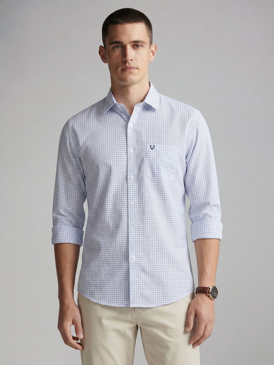 Allen Solly Sports Fit Checked Pure Cotton Causal Shirt - view 1