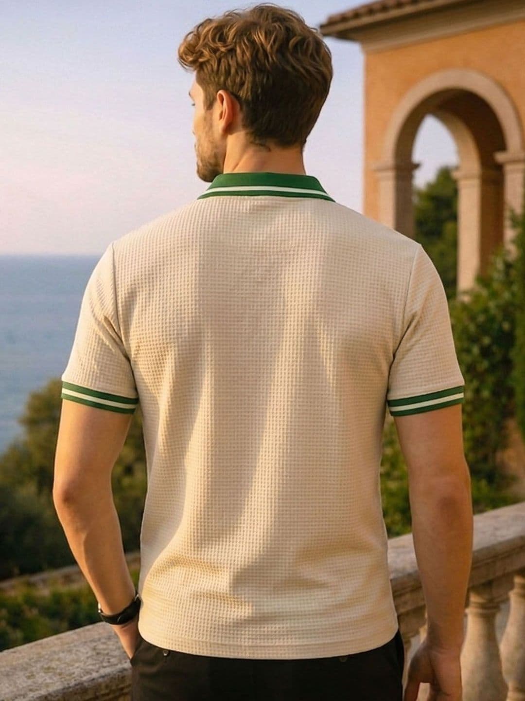 THE BEETEL HOUSE Men Polo Collar T-shirt thumbnail 4