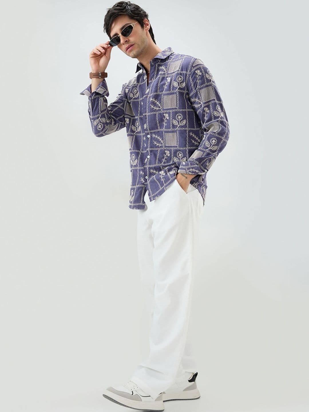 VASTRADO Men Classic Slim Fit Printed Casual Shirt thumbnail 6